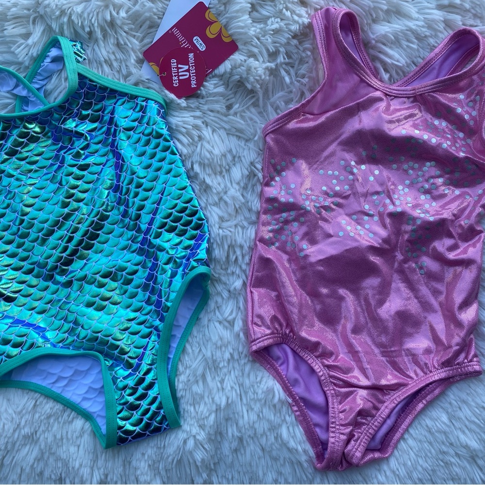 Bundle deal of 2 swimsuits for little girls size 2T